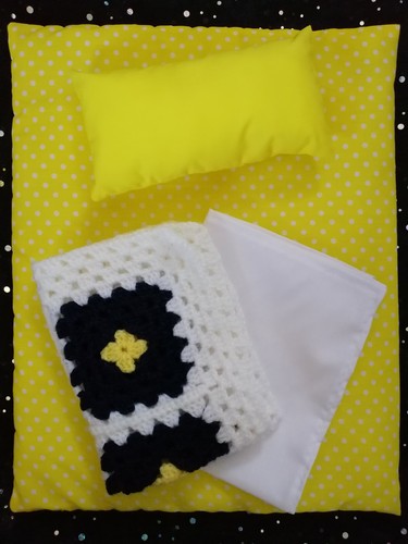 Dolls pram blanket pillow - pram,