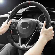 Car steering wheel cover black - wheel,
