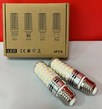 HengBo LED E27 Corn Bulbs E27 Screw Bulb 12w Daylight White 6000k 4-Pack
