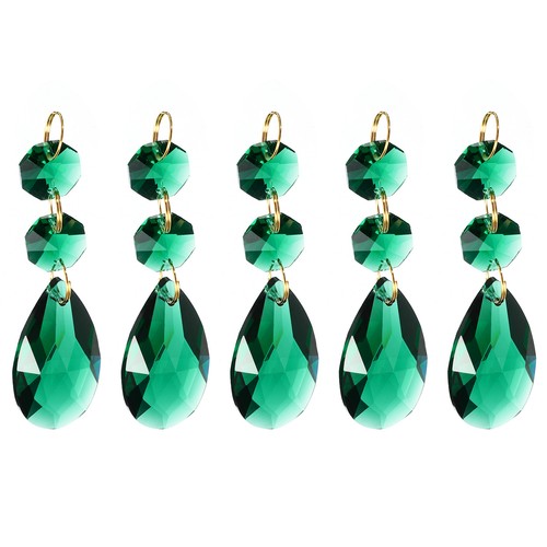 5pcs 38mm dark - 38mm, crystal