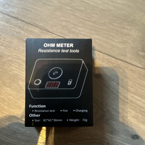 Ohm meter resistance - meter,