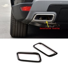 Black Exhaust Muffler Tip Tail