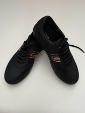 Paul Smith Fermi black signature stripe trainer shoe uk size 8