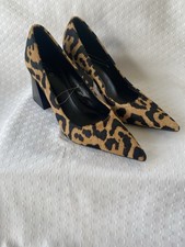 Next Leopard Print Court Shoes Size 6.5 New