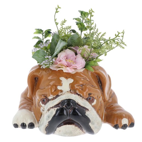 Village pottery top dog - pottery,