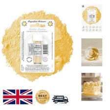 Transform Your Bakes with Gold Sparkle Edible Lustre Dust - 2g Lustrous Shine
