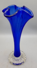 Vintage Hand Made Bristol Blue