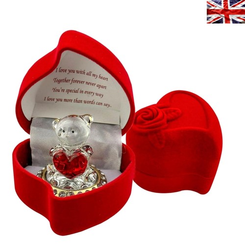 Heartfelt glass teddy - heartfelt,