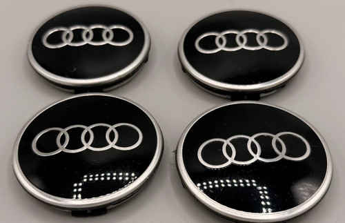 Audi black centre cap wheel - 4x,