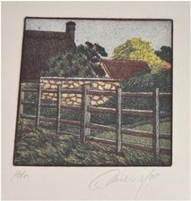 Fence in Field by Oliviero Masi