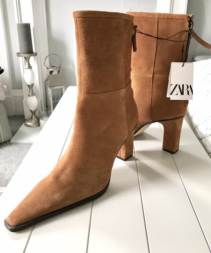 Zara leather split - suede, mid