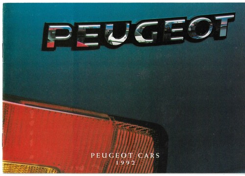 Peugeot range 1991 uk - 1991-92,