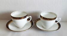 2 x Diamond China, Tea Cups & Saucers.