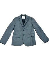 ZARA KIDS BOY'S COLLECTION SUIT JACKET BLAZER CHARCOAL GRAY WOOL BLEND  13/14