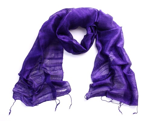 Purple silk scarf - purple,