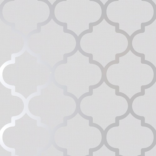 Grey silver trellis wallpaper - grey,