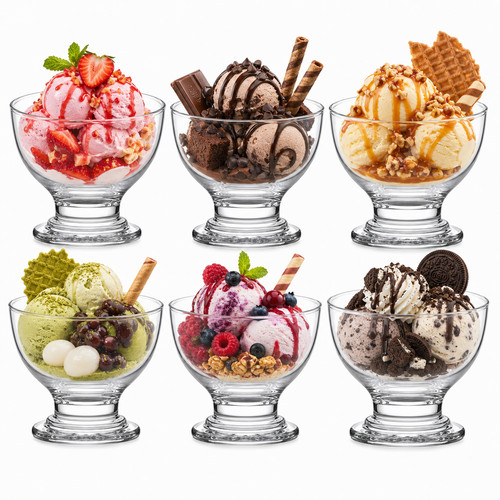 Ice cream bowls sundae - sundae, 6