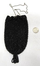 Art Deco Era Flapper Jet Bead