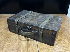 Wooden Suitcase With Carrying