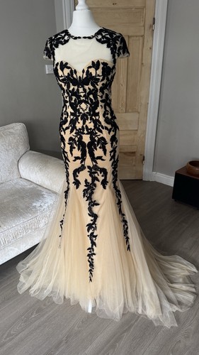 Sherri hill nude black - sherri,