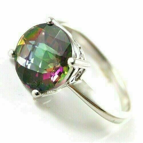 Silver ring mystic topaz - mystic,