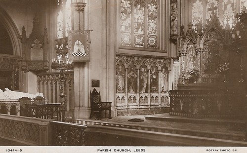 Leeds parish church interior - parish,