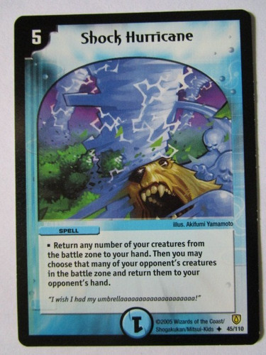 Duel masters shock hurricane - duel,