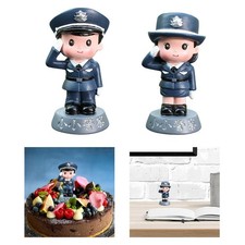 Police Figure Statue Cake