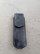 Vertu Signature S Mobile Phone Snakeskin Leather Custom Vertical Case Cover Navy