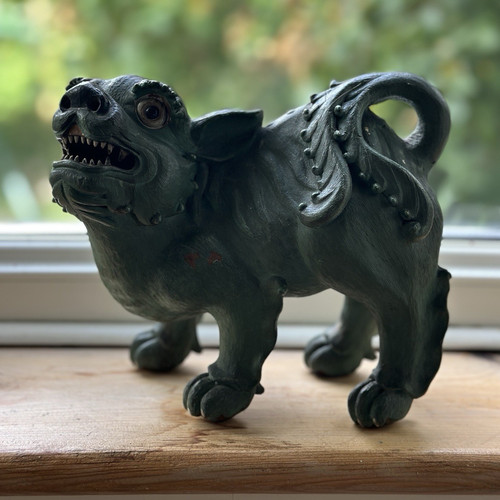 Green foo dog - green, lion)