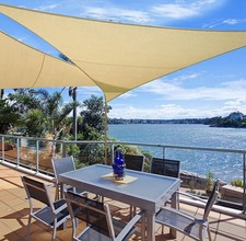 WOLTU Sun Shade Sail 3x3x4.25 m Right Angle Water Resistant Sail Shade Polyester