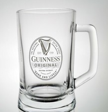 Guinness Original Extra Stout Beer Pint Tankard Glass 20oz Brand New