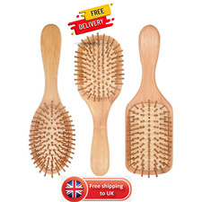 Bamboo Wooden Paddle Hair