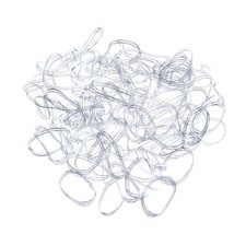 1000 Mini Clear Hair Elastics