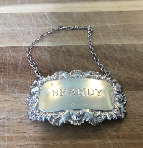 Solid silver brandy - silver, decanter