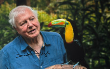 David Attenborough Hand Signed