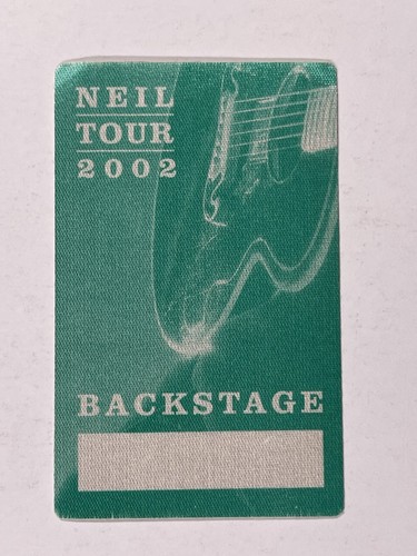 Neil young backstage pass - young,