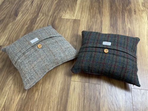 Harris tweed cushion - tweed,