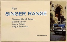 Singer range brochure 1965 - Gazelle, Vogue, Chamois Saloon #1229/H