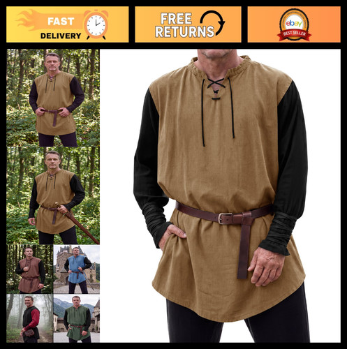 Medieval pirate tunic for men - medieval,