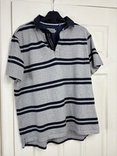 Tu Men’s Grey & Navy Striped