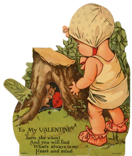 Vintage valentine die cut - valentine,