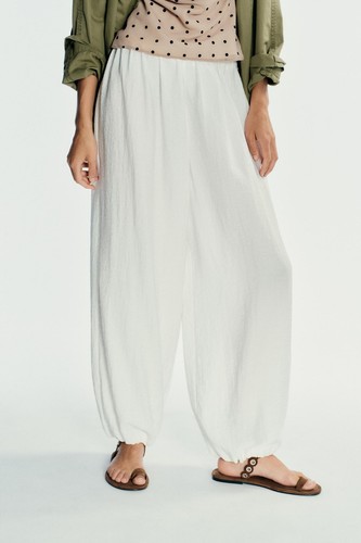 Zara oyester white flowing - white,