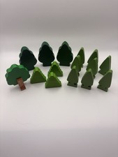 Wooden train track trees - track,