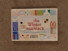 DCWV Winter Mat Stack Pad 135 Shts 6" x 4" Festive Christmas Craft Card Making 