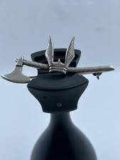 Silver Brooch Axe Bar Design