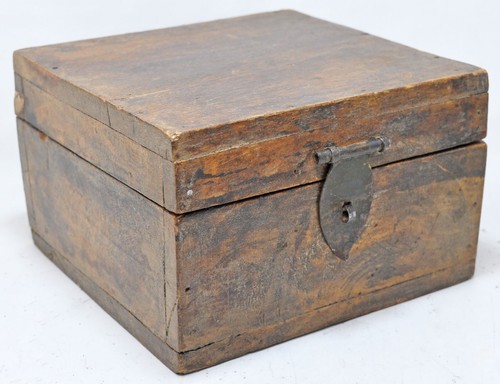 Vintage wooden square storage - vintage,