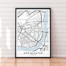 Westminster Map Poster Print