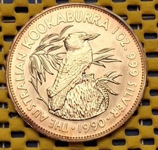 1990 1oz Kookaburra coin FIRST