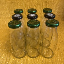 9 Empty Clear Small Bottles 250ml Wine Making Upcycling Craft Home Brew Sauce